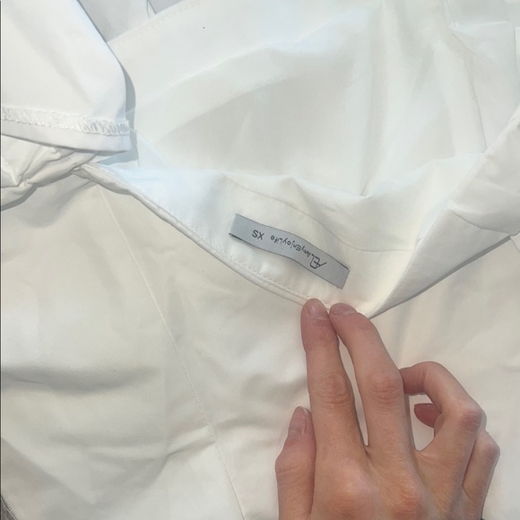 White One-Shoulder Ruffle Top - Picture 4 of 4